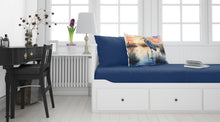 Load image into Gallery viewer, Blue Heron Setting Sun Standard Pillowcase – Artistic Decorative Front, White Back