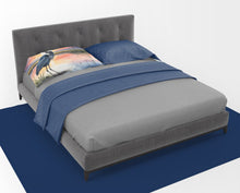 Load image into Gallery viewer, Blue Heron Setting Sun Standard Pillowcase – Artistic Decorative Front, White Back