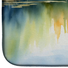 Load image into Gallery viewer, Blue Heron Stalking Prey Dish Drying Mat