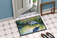 Load image into Gallery viewer, Blue Heron Stalking Prey Doormat