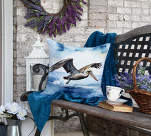 Load image into Gallery viewer, Pelican Diving Throw Pillow