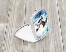 Load image into Gallery viewer, Pelican Diving Compact Mirror – Stylish Purse Mirror with Artistic Covers