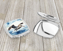 Load image into Gallery viewer, Pelican Diving Compact Mirror – Stylish Purse Mirror with Artistic Covers