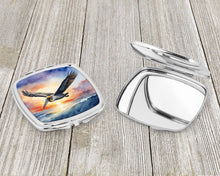 Load image into Gallery viewer, Pelican Fyling at Sunrise Compact Mirror – Stylish Purse Mirror with Artistic Covers