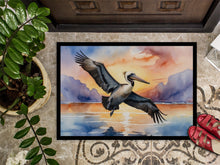 Load image into Gallery viewer, Pelican Fyling at Sunrise Doormat - 18X27 Indoor / Outdoor Rug | Made in USA