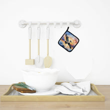 Load image into Gallery viewer, Pelican Fyling at Sunrise Pot Holders - Set of 2 Decorative Kitchen Helpers | Made in the USA
