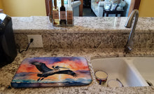 Load image into Gallery viewer, Pelican Fiery Sunset Dish Drying Mat