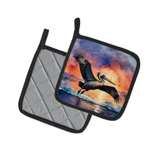 Load image into Gallery viewer, Pelican Fiery Sunset Pot Holders - Set of 2 Decorative Kitchen Helpers | Made in the USA