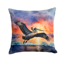 Load image into Gallery viewer, Pelican Fiery Sunset Throw Pillow - 14x14 Decorative Pillow – Art for Your Home &amp; Patio