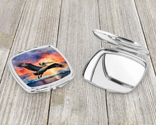 Load image into Gallery viewer, Pelican Fiery Sunset Compact Mirror – Stylish Purse Mirror with Artistic Covers