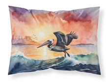 Load image into Gallery viewer, Pelican Fiery Sunset Standard Pillowcase – Artistic Decorative Front, White Back