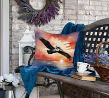Load image into Gallery viewer, Pelican Fiery Sunset Throw Pillow