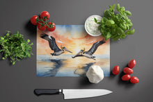 Load image into Gallery viewer, Pelicans Flying Glass Cutting Boards – Durable, Decorative Kitchen Art