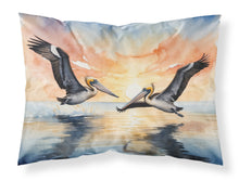 Load image into Gallery viewer, Pelicans Flying Standard Pillowcase – Artistic Decorative Front, White Back