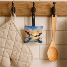 Load image into Gallery viewer, Pelicans Flying Hanging Square Fabric Ornament 3.5 × 3.5