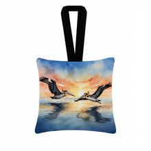 Load image into Gallery viewer, Pelicans Flying Hanging Square Fabric Ornament 3.5 × 3.5