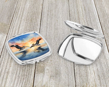 Load image into Gallery viewer, Pelicans Flying Compact Mirror – Stylish Purse Mirror with Artistic Covers