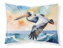 Load image into Gallery viewer, Pelican Soaring Standard Pillowcase – Artistic Decorative Front, White Back