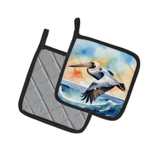 Load image into Gallery viewer, Pelican Soaring Pot Holders - Set of 2 Decorative Kitchen Helpers | Made in the USA