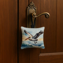 Load image into Gallery viewer, Pelican Soaring Hanging Square Fabric Ornament 3.5 × 3.5