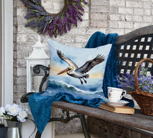 Load image into Gallery viewer, Pelican Soaring Throw Pillow