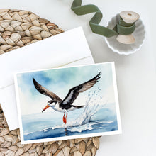 Load image into Gallery viewer, Black Skimmer Greeting Cards - Blank Note Cards – 8-Pack of Artist-Designed Cards with Envelopes