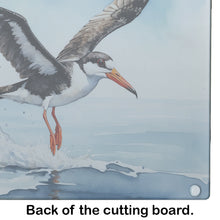 Load image into Gallery viewer, Black Skimmer Glass Cutting Boards – Durable, Decorative Kitchen Art
