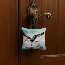 Load image into Gallery viewer, Black Skimmer Hanging Square Fabric Ornament 3.5 × 3.5