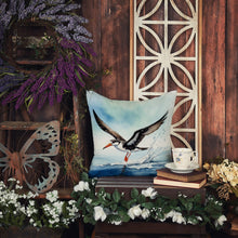 Load image into Gallery viewer, Black Skimmer Throw Pillow