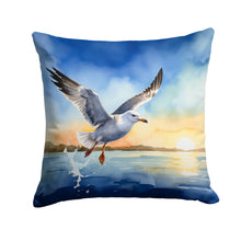 Load image into Gallery viewer, Gull Flying Low Throw Pillow - 14x14 Decorative Pillow – Art for Your Home &amp; Patio