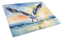 Load image into Gallery viewer, Gull Flying Low Glass Cutting Boards – Durable, Decorative Kitchen Art