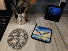 Load image into Gallery viewer, Gull Flying Low Pot Holders - Set of 2 Decorative Kitchen Helpers | Made in the USA