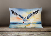 Load image into Gallery viewer, Gull Flying Low Throw Pillow