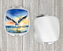 Load image into Gallery viewer, Gull Flying Low Compact Mirror – Stylish Purse Mirror with Artistic Covers