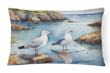 Load image into Gallery viewer, Gulls Scavenging Throw Pillow