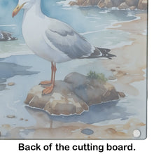 Load image into Gallery viewer, Gulls Scavenging Glass Cutting Boards – Durable, Decorative Kitchen Art
