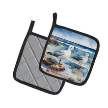 Load image into Gallery viewer, Gulls Scavenging Pot Holders - Set of 2 Decorative Kitchen Helpers | Made in the USA