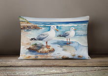 Load image into Gallery viewer, Gulls Scavenging Throw Pillow