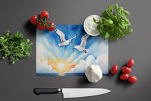 Load image into Gallery viewer, Gulls Soaring High Glass Cutting Boards – Durable, Decorative Kitchen Art