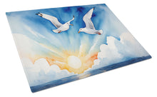 Load image into Gallery viewer, Gulls Soaring High Glass Cutting Boards – Durable, Decorative Kitchen Art