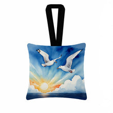 Load image into Gallery viewer, Gulls Soaring High Hanging Square Fabric Ornament 3.5 × 3.5