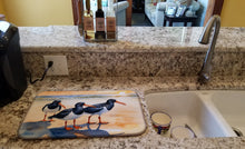 Load image into Gallery viewer, Oystercatchers Foraging Dish Drying Mat