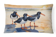 Load image into Gallery viewer, Oystercatchers Foraging Throw Pillow