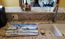 Load image into Gallery viewer, Sanderling Racing the Tide Dish Drying Mat
