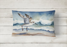 Load image into Gallery viewer, Sanderling Racing the Tide Throw Pillow