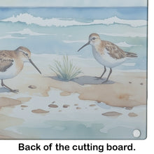 Load image into Gallery viewer, Sandpipers Hunting Glass Cutting Boards – Durable, Decorative Kitchen Art