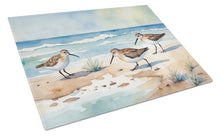 Load image into Gallery viewer, Sandpipers Hunting Glass Cutting Boards – Durable, Decorative Kitchen Art