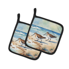Load image into Gallery viewer, Sandpipers Hunting Pot Holders - Set of 2 Decorative Kitchen Helpers | Made in the USA