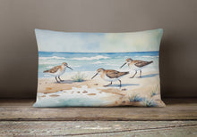 Load image into Gallery viewer, Sandpipers Hunting Throw Pillow