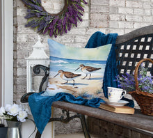 Load image into Gallery viewer, Sandpipers Hunting Throw Pillow